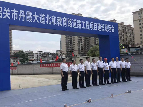 韶關(guān)市丹霞大道北和教育路工程管道發(fā)貨