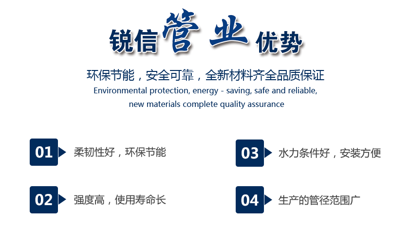 長(zhǎng)沙銳信管業(yè)有限公司,長(zhǎng)沙排污排水管道,塑料管材生產(chǎn),雙壁波紋管銷(xiāo)售